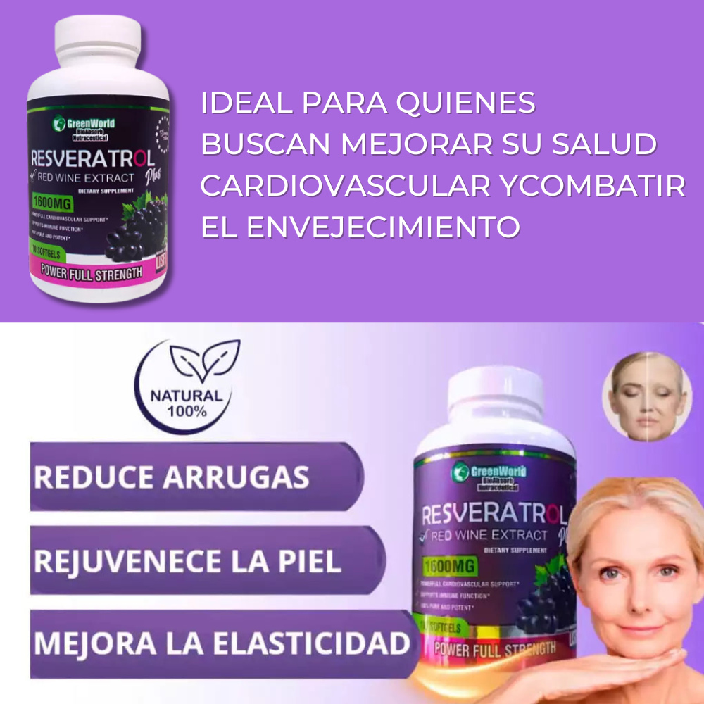 ¡Recupera tu Juventud en 30 Días! Revitaliza tu Piel y Energía con Resveratrol ¡Actúa Ahora! 🍇