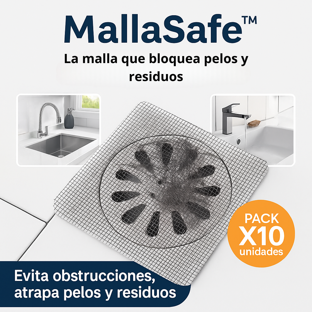 AntiTapón™ – La malla que bloquea pelos y residuos (X10 unidades)