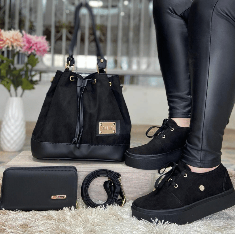 Trio Lince Dama™ Bolso + Billetera + Calzado Promoción - CIERRE DE LA TIENDA - CONTRA ENTREGA ENVÍO GRATIS