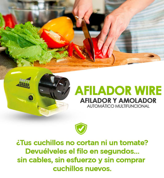 Afilador Wire™ — Deja tus cuchillos como nuevos en 10 segundos.