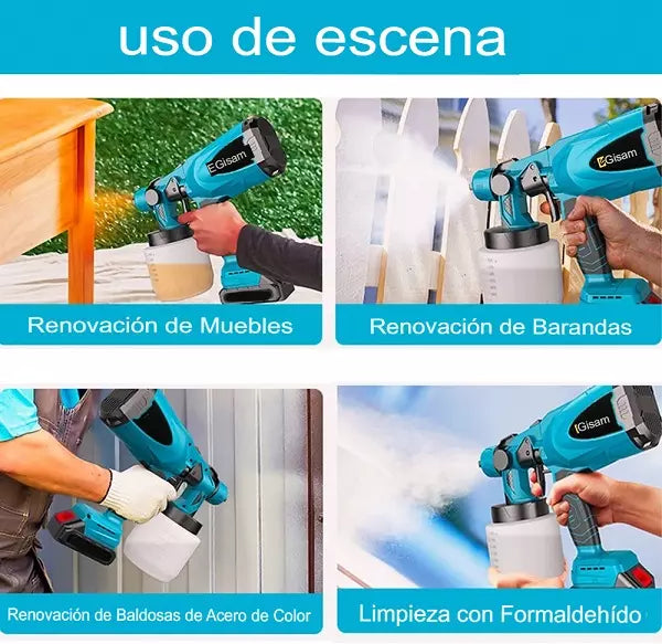 Paint Pro™ Pistola Pulverizadora Eléctrica Inalámbrica de Alta Potencia - [PROMOCIÓN DISPONIBLE SOLO HOY]