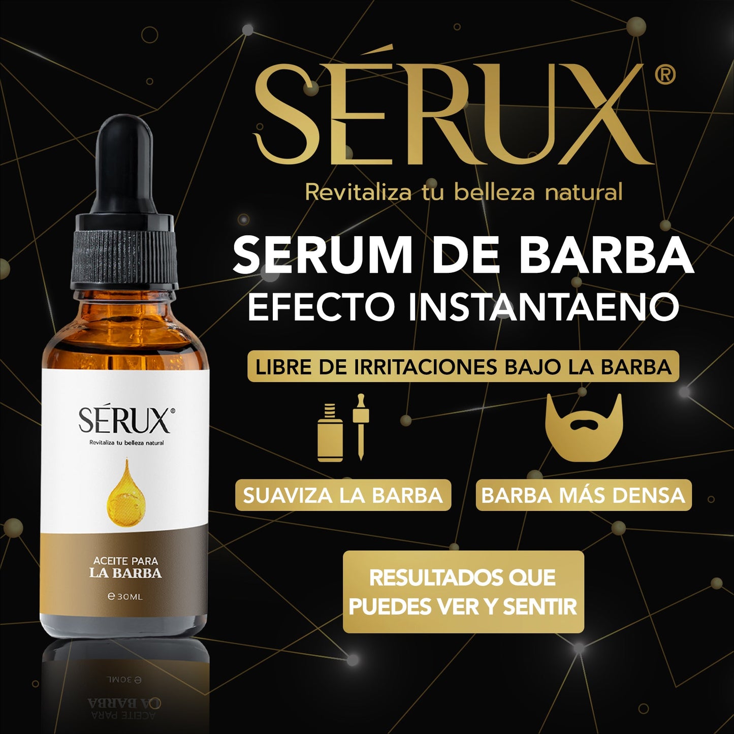Serux™ – Aceite Premium Para Barba - Barba sana, suave y con carácter