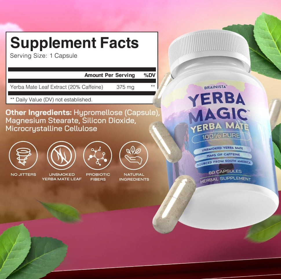 Yerba Magic™ - Cápsulas De Yerba Mate I 60  Cápsulas