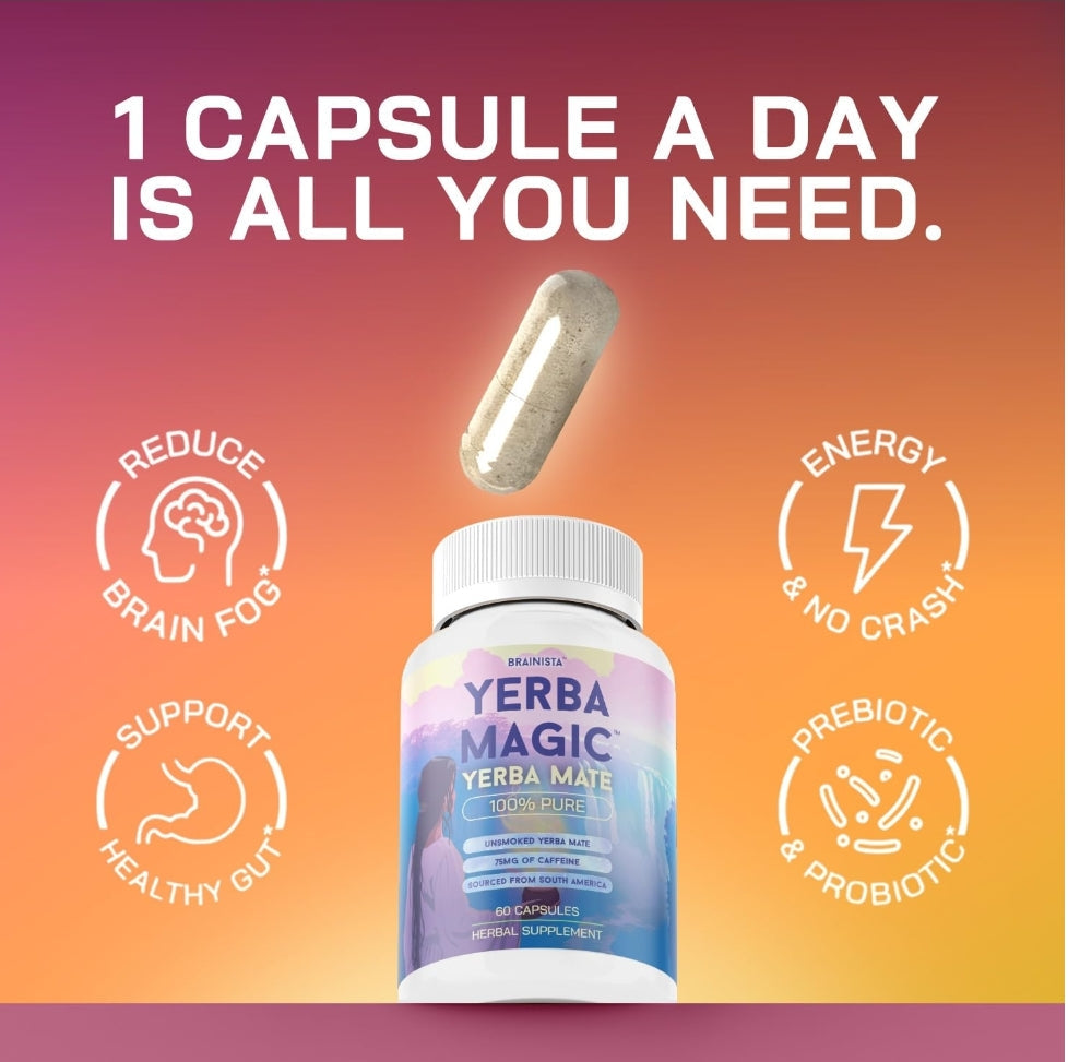 Yerba Magic™ - Cápsulas De Yerba Mate I 60  Cápsulas