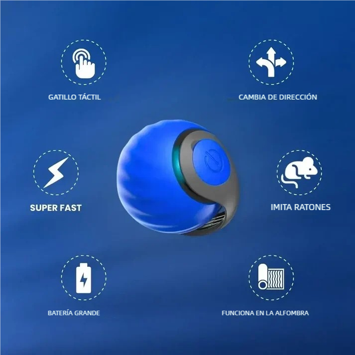 TailPlay™ 2.0 – Pelota Inteligente Con Cola Para Gatos