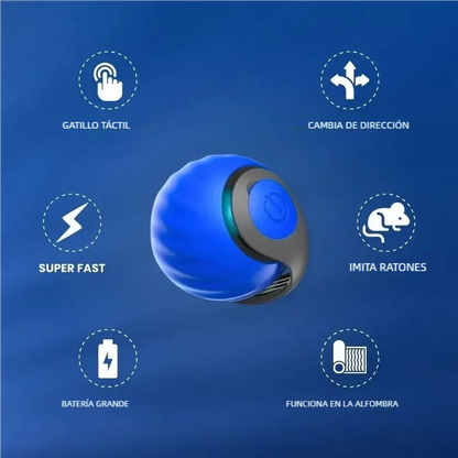TailPlay™ 2.0 – Pelota Inteligente Con Cola Para Gatos