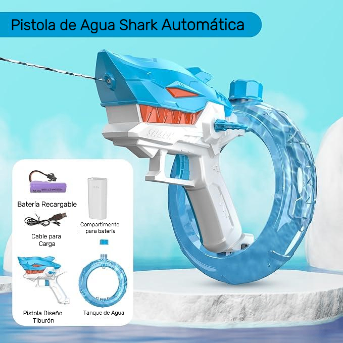 SharkBlaster™ Pistola de Agua Shark Automática | Diversión garantizada para todos -  [PROMOCIÓN DISPONIBLE SOLO HOY]