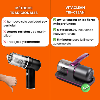 VitaClean™ - Aspirador Portátil UV | Poder de Succión y Esterilización Total