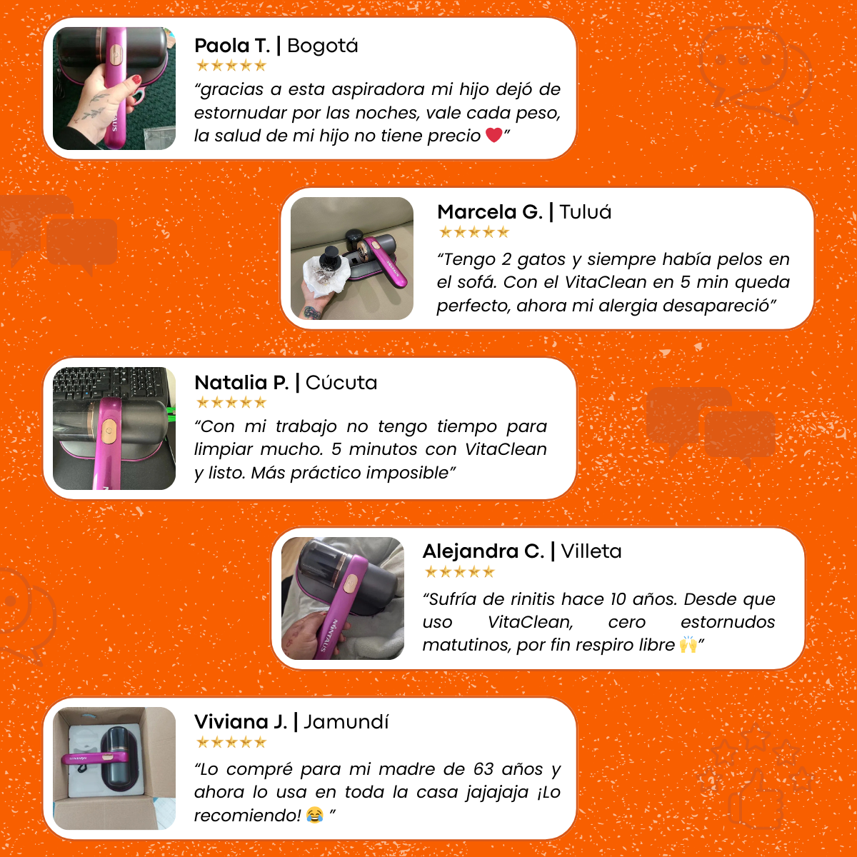 VitaClean™ - Aspirador Portátil UV | Poder de Succión y Esterilización Total