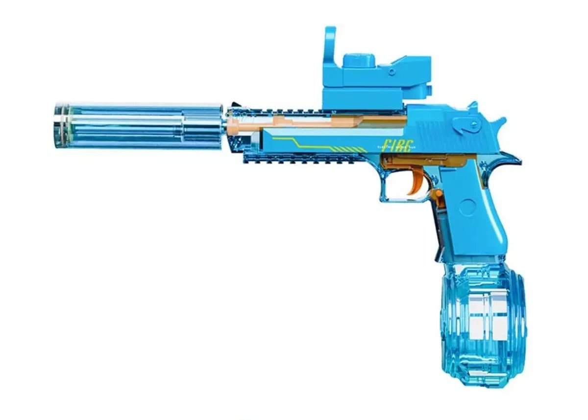 DesertEagle™ Pistola De Agua Eléctrica Con Luces Transparente - [PROMOCIÓN DISPONIBLE SOLO HOY]