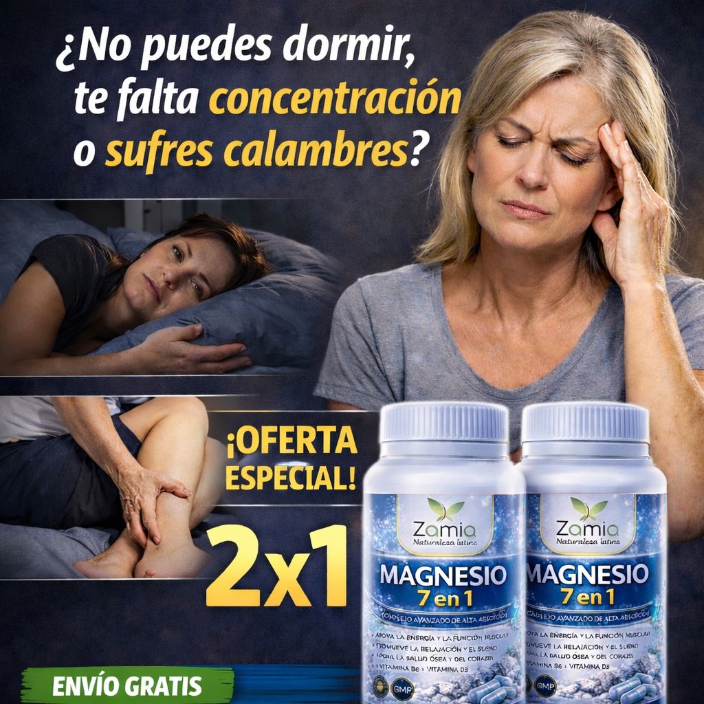 Magnesio Original Zamia™ 2×1 – Más Bienestar Y Energía Cada Día