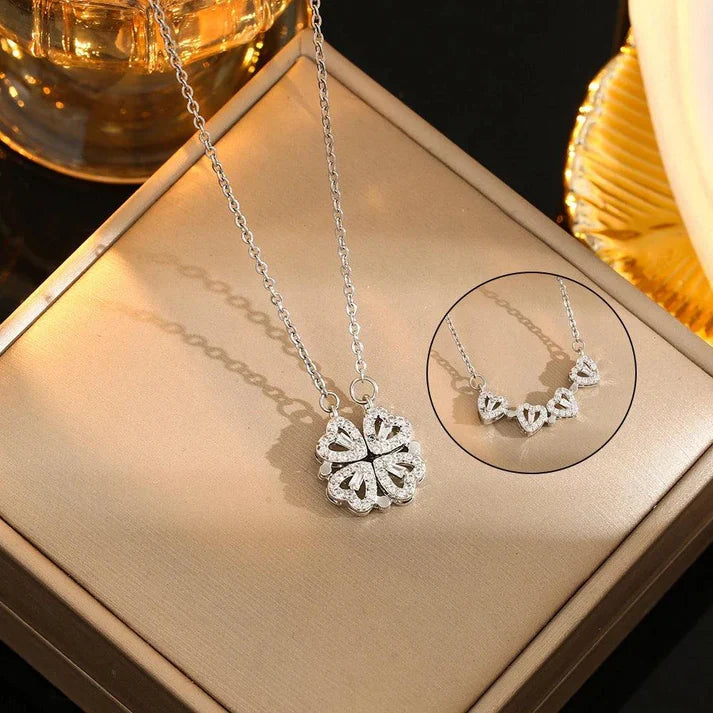 Monaky™ Collar Trébol Corazón + Caja de Regalo - [PROMOCIÓN DISPONIBLE SOLO HOY]