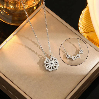 Monaky™ Collar Trébol Corazón + Caja de Regalo - [PROMOCIÓN DISPONIBLE SOLO HOY]