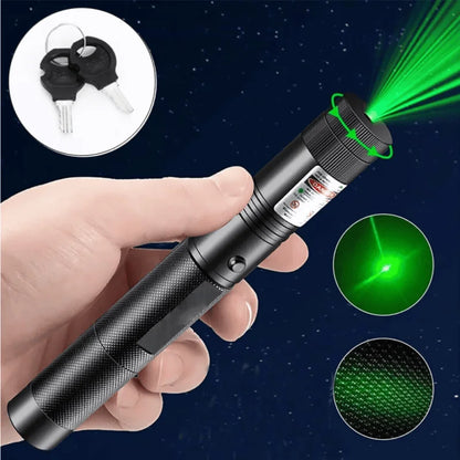 LumiX™- Laser Verde UltraLight Recargável – Potente, 6 Modos, Alcance 10km+