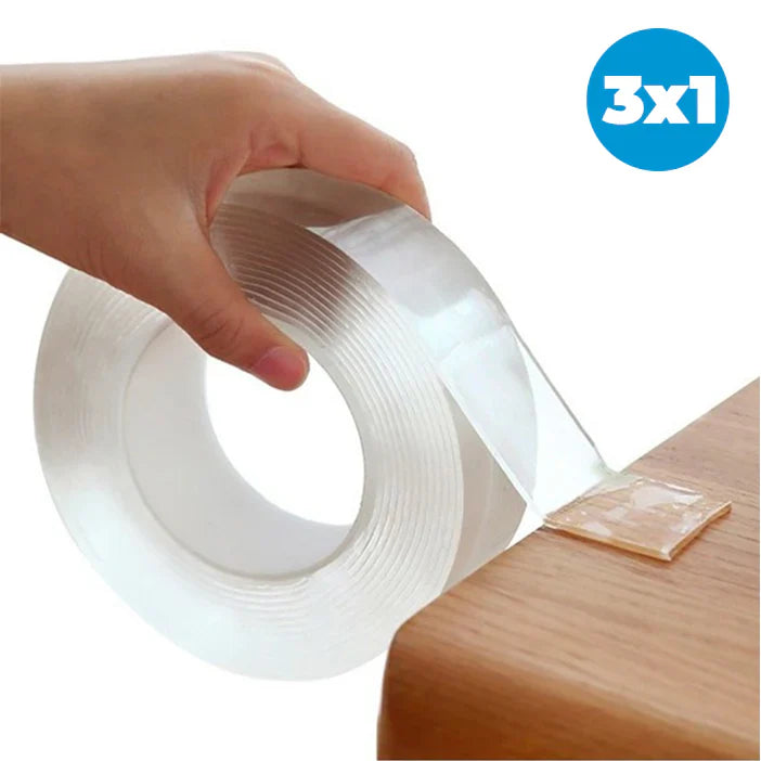 ¡PROMO 3x1! AdheMax™ - Cinta Doble Faz Ultra Resistente - [PROMOCIÓN DISPONIBLE SOLO HOY]
