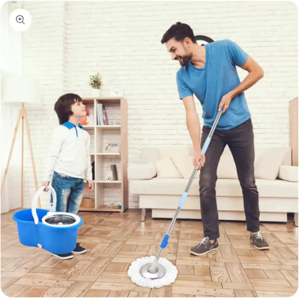 PowerMaid™ - Trapero Giratorio Magico Con Balde 360° -  [PROMOCIÓN DISPONIBLE SOLO HOY]