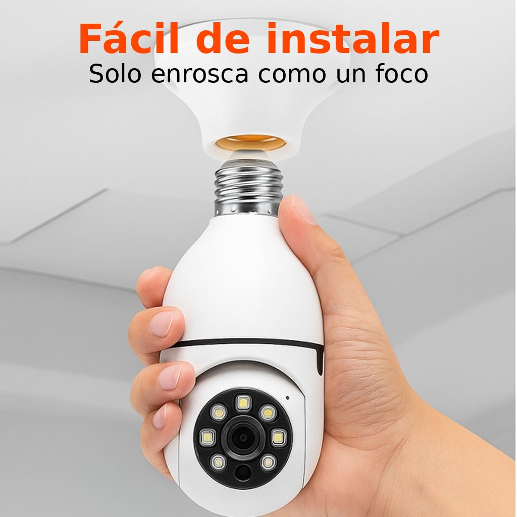 BombiCam 360™ - Cámara Bombillo Inteligente