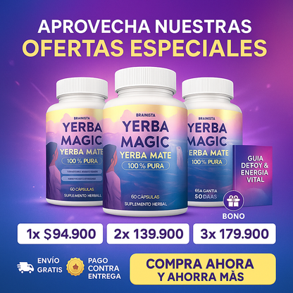 Yerba Magic™ - Cápsulas De Yerba Mate I 60  Cápsulas