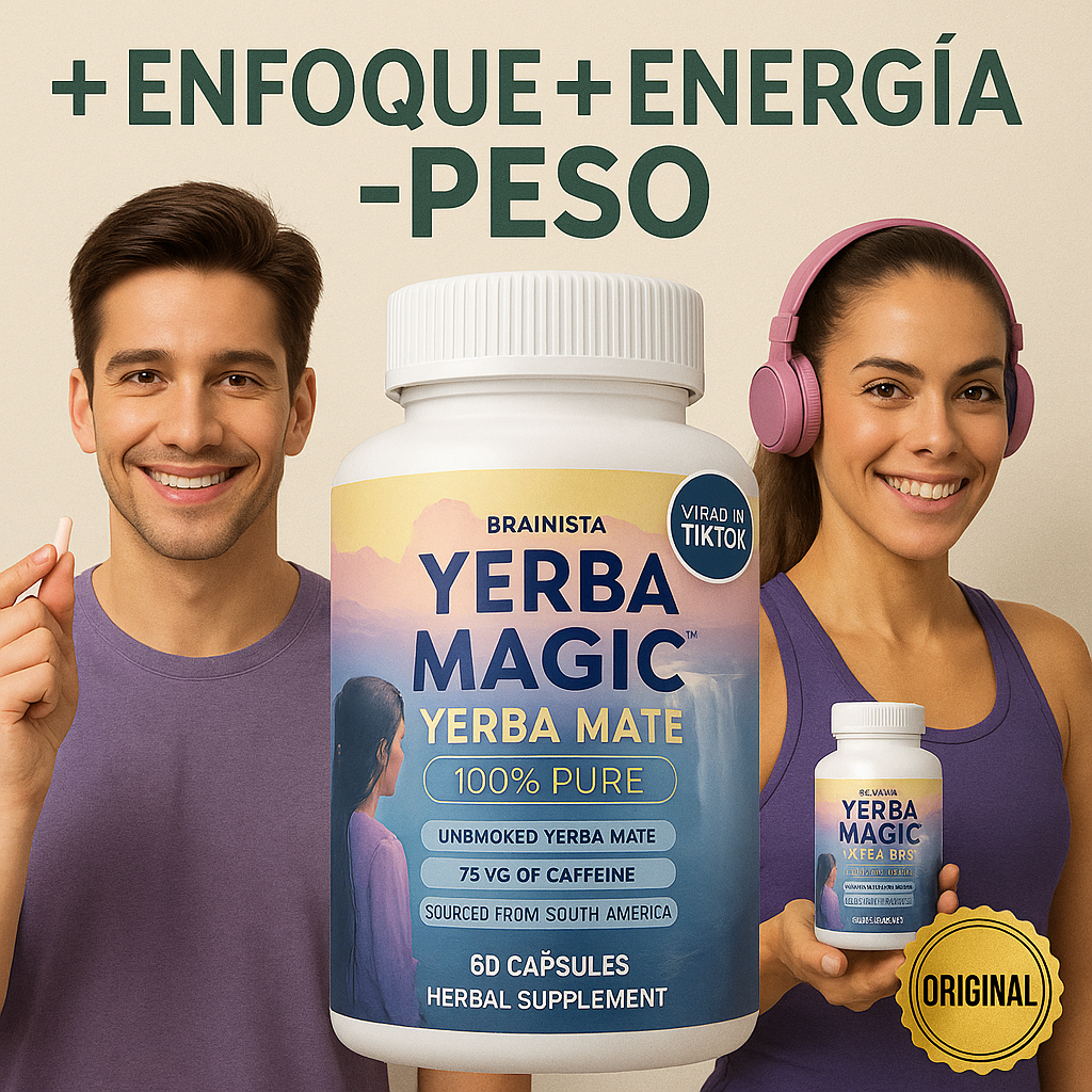 Yerba Magic™ - Cápsulas De Yerba Mate I 60  Cápsulas