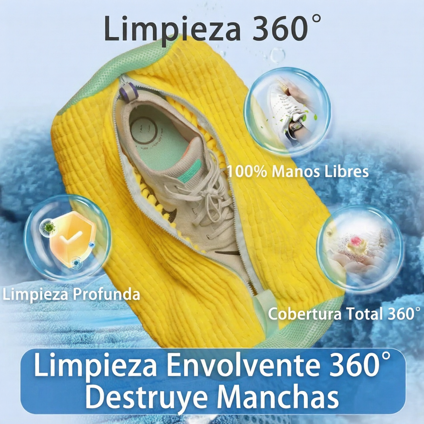 TenisClean™ – Funda Protectora Para Lavar Tus Tenis Sin Daños