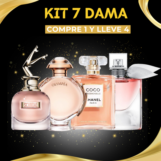KIT PERFUMES 7 DAMA CALIDAD 1.1 - [PROMOCIÓN DISPONIBLE SOLO HOY]