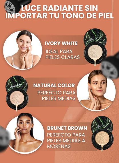 GlowCushion™ – Base Coreana Hidratante con Acabado Porcelana