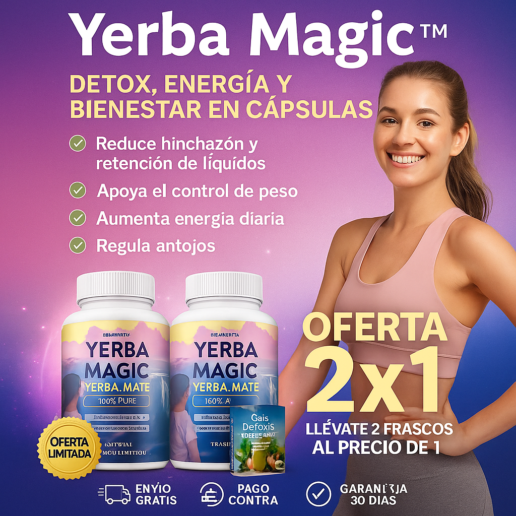 Yerba Magic™ - Cápsulas De Yerba Mate I 60  Cápsulas