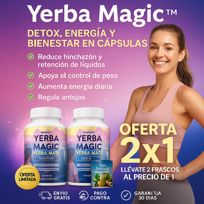 Yerba Magic™ - Cápsulas De Yerba Mate I 60  Cápsulas