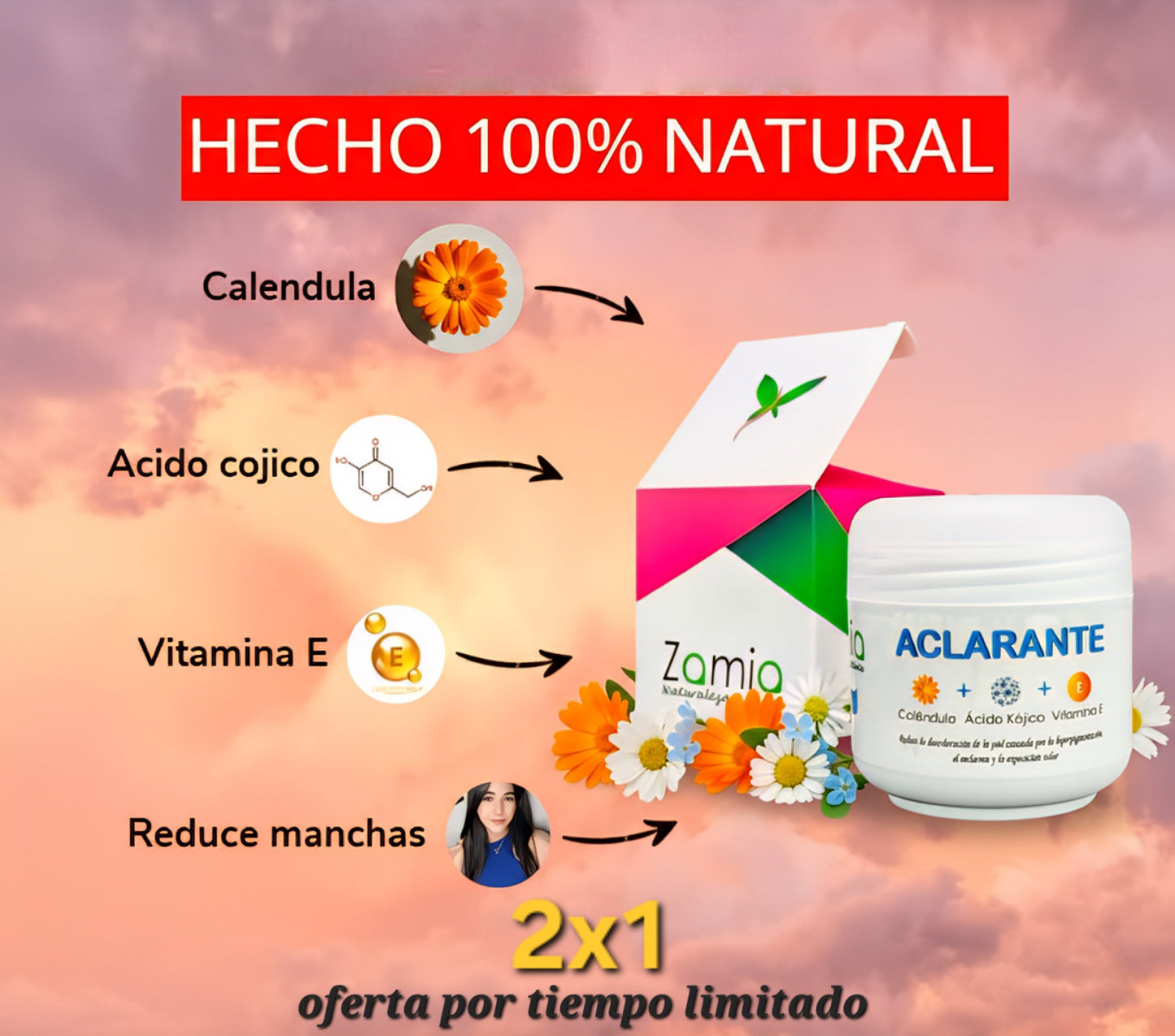 2X1 Zamia™ | Suero Aclarante Natural ✨