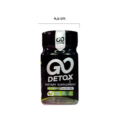 GO Detox - Suplemento Dietético Quema Grasas sin Gluten para Adelgazar - [PROMOCIÓN DISPONIBLE SOLO HOY]