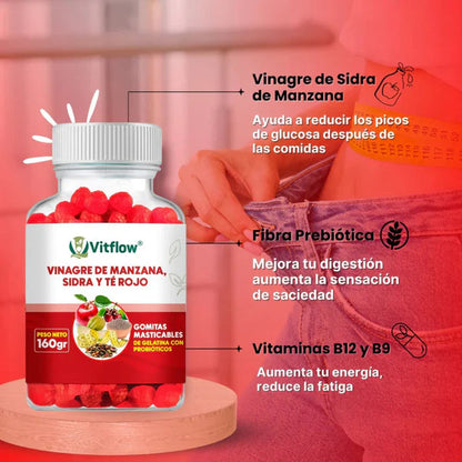 Vinabelle™ - Gomitas de Vinagre de Manzana + Entrega Gratis + Solo pagas al recibir