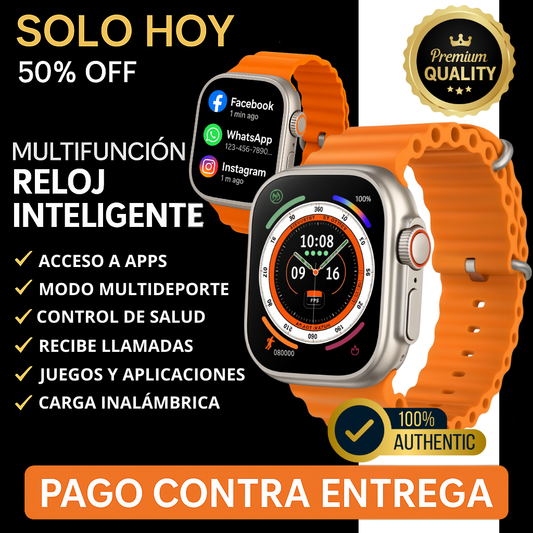 RELOJ INTELIGENTE - TEN UN MINI CELULAR EN TU MUÑECA + FUNCIONES EXCLUSIVAS